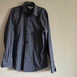 Express Mens Shirt in blue pattern